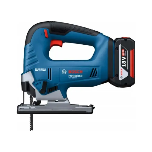 Bosch GST 185-LI Professional аккумуляторный лобзик (2 x 4 Ач, ЗУ), 06015B3024