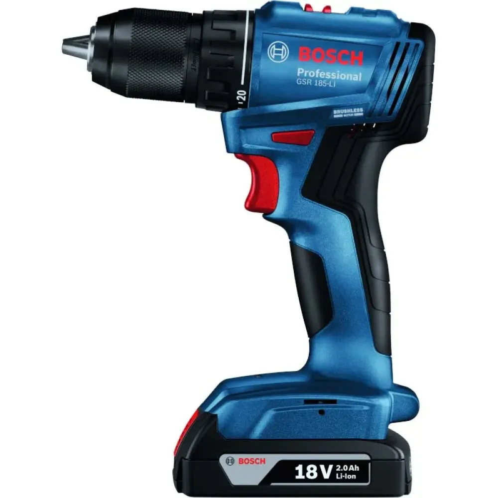 Bosch GSR 185-LI Professional аккумуляторный шуруповерт (1 x 4 Ач, ЗУ), 06019K3005