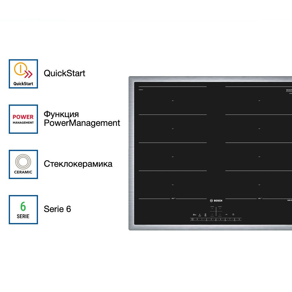 Индукционная варочная панель Bosch PXX645FC1E