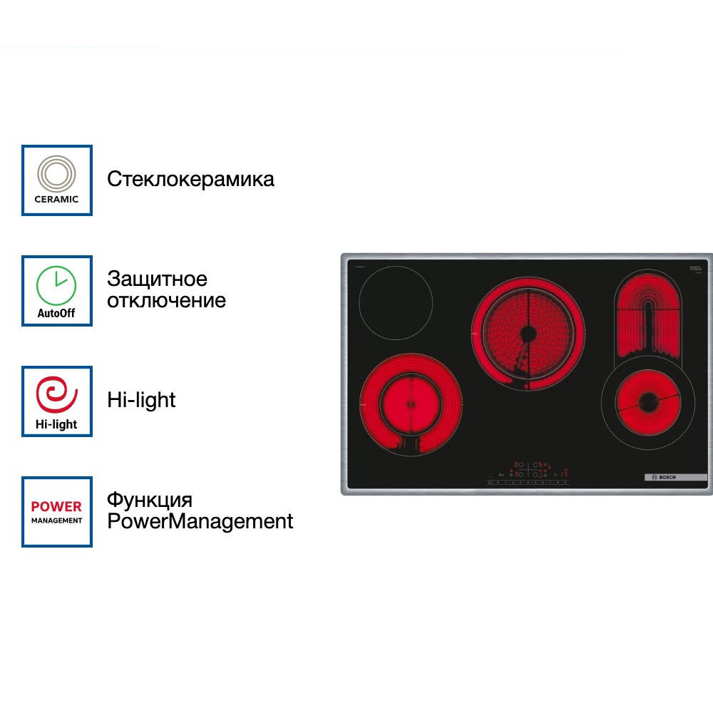 Электрическая варочная панель Bosch PKC845FP1D