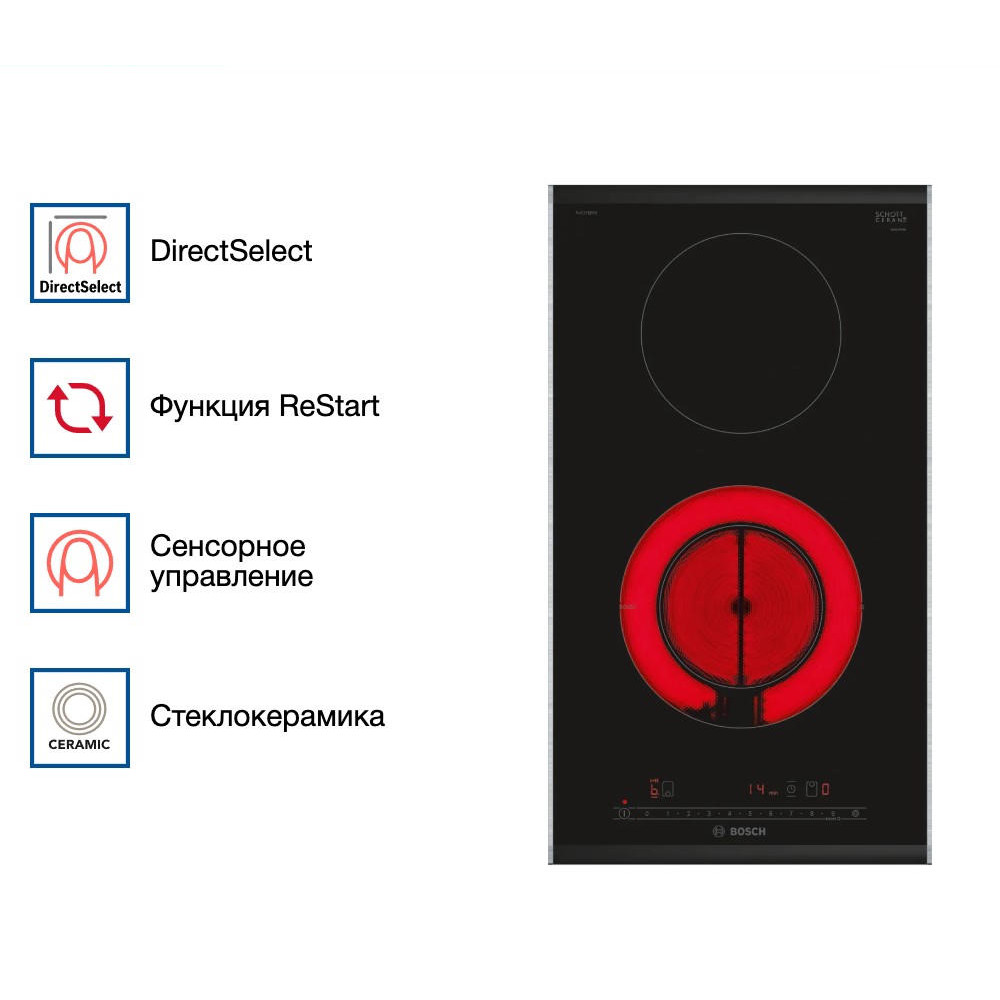 Электрическая варочная панель Bosch PKF375FP2E