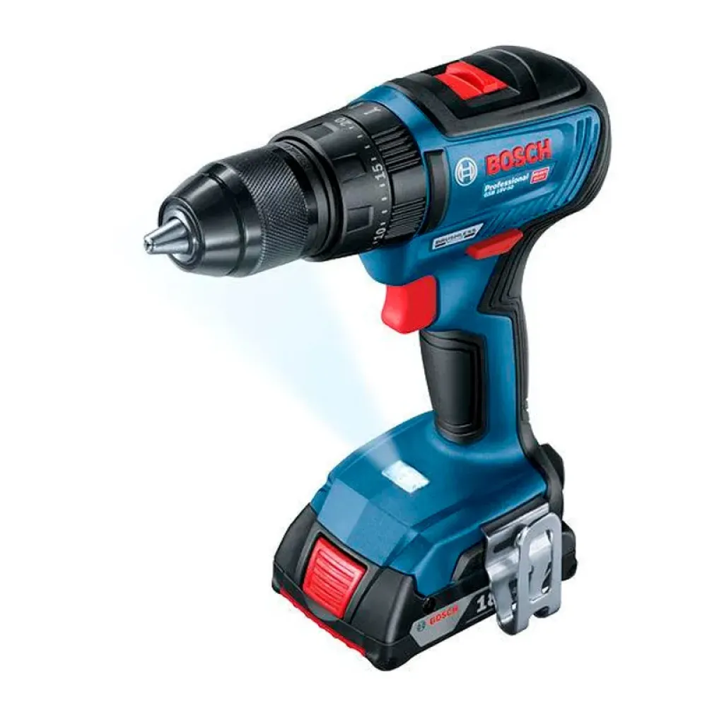 Bosch GSB 18V-50 Professional аккумуляторная дрель-шуруповерт (2 x 2 Ач, ЗУ), 06019H5120