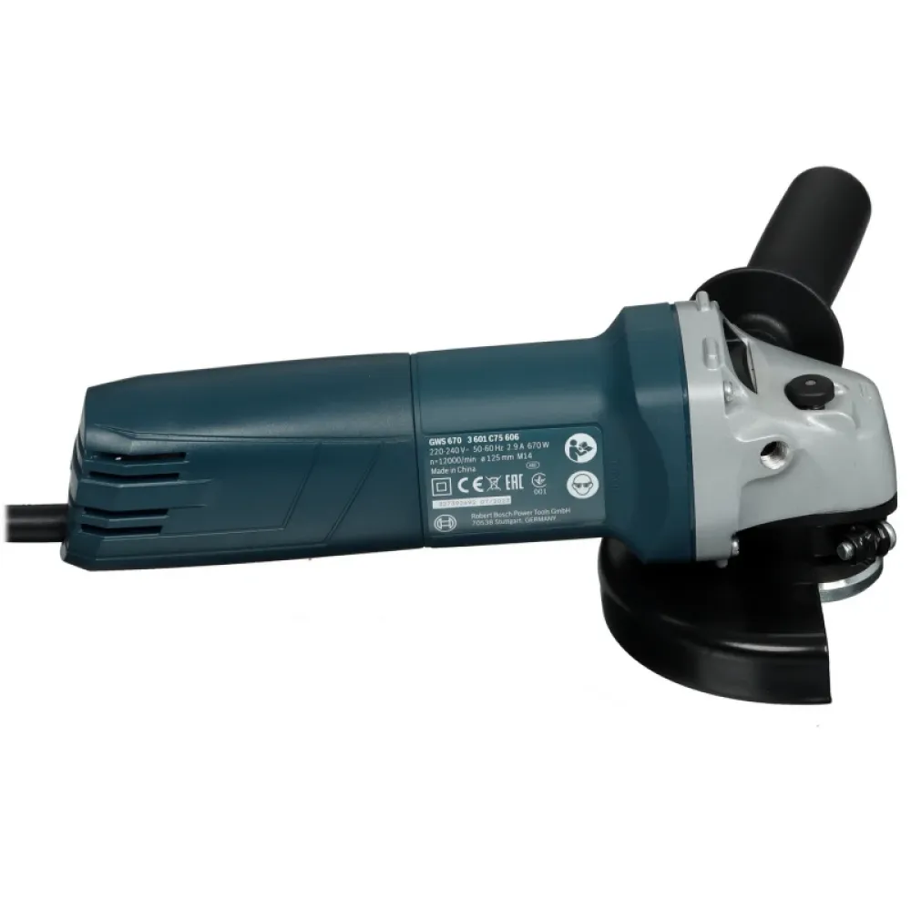 Bosch GWS 670-125 машина шлифовальная угловая 0601375606